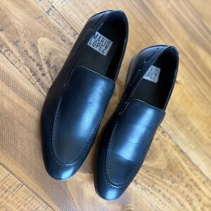 Mario Lopez Classic Black Men's Slip-On Loafers